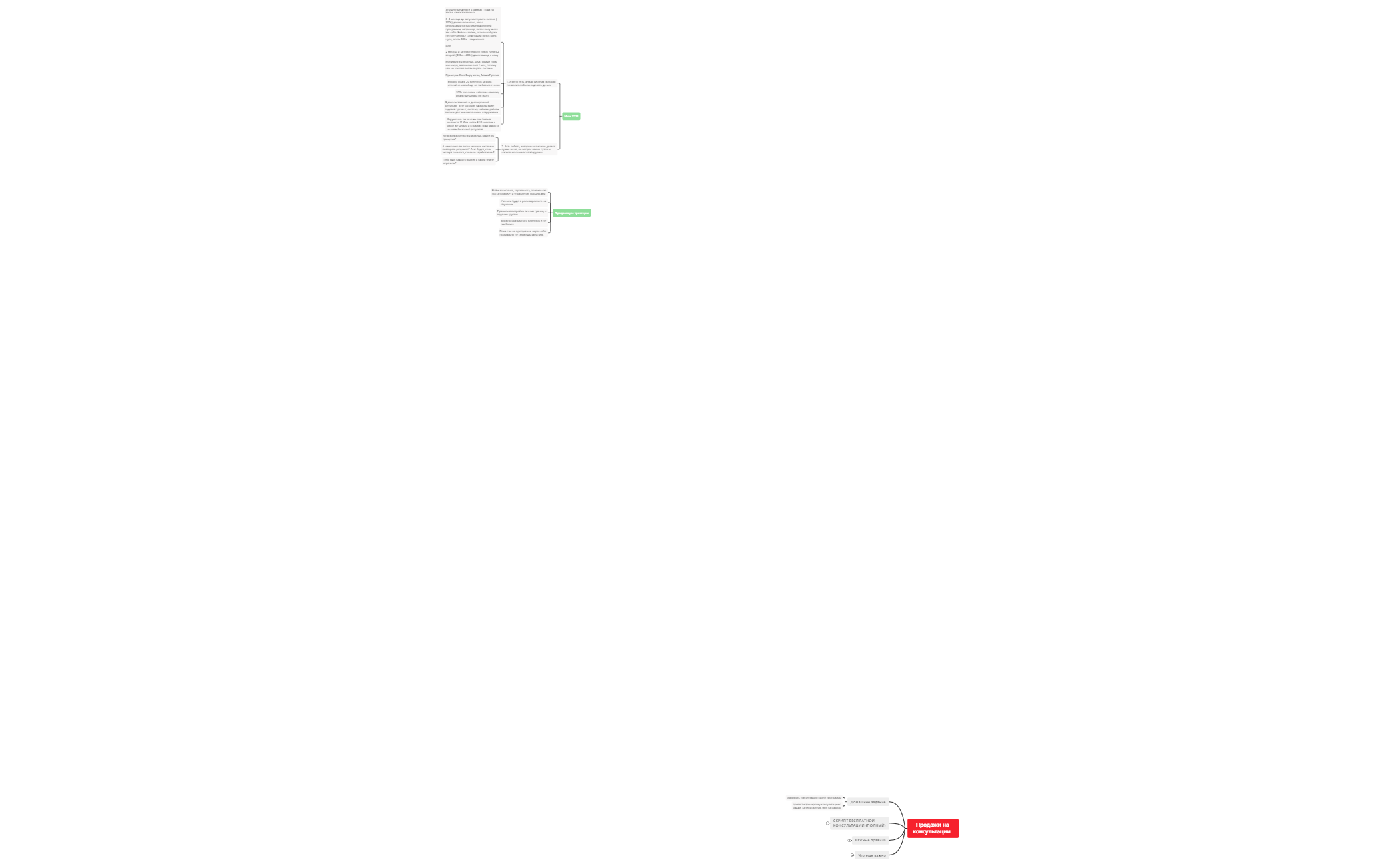 Продажи на консультации. - XMind Template