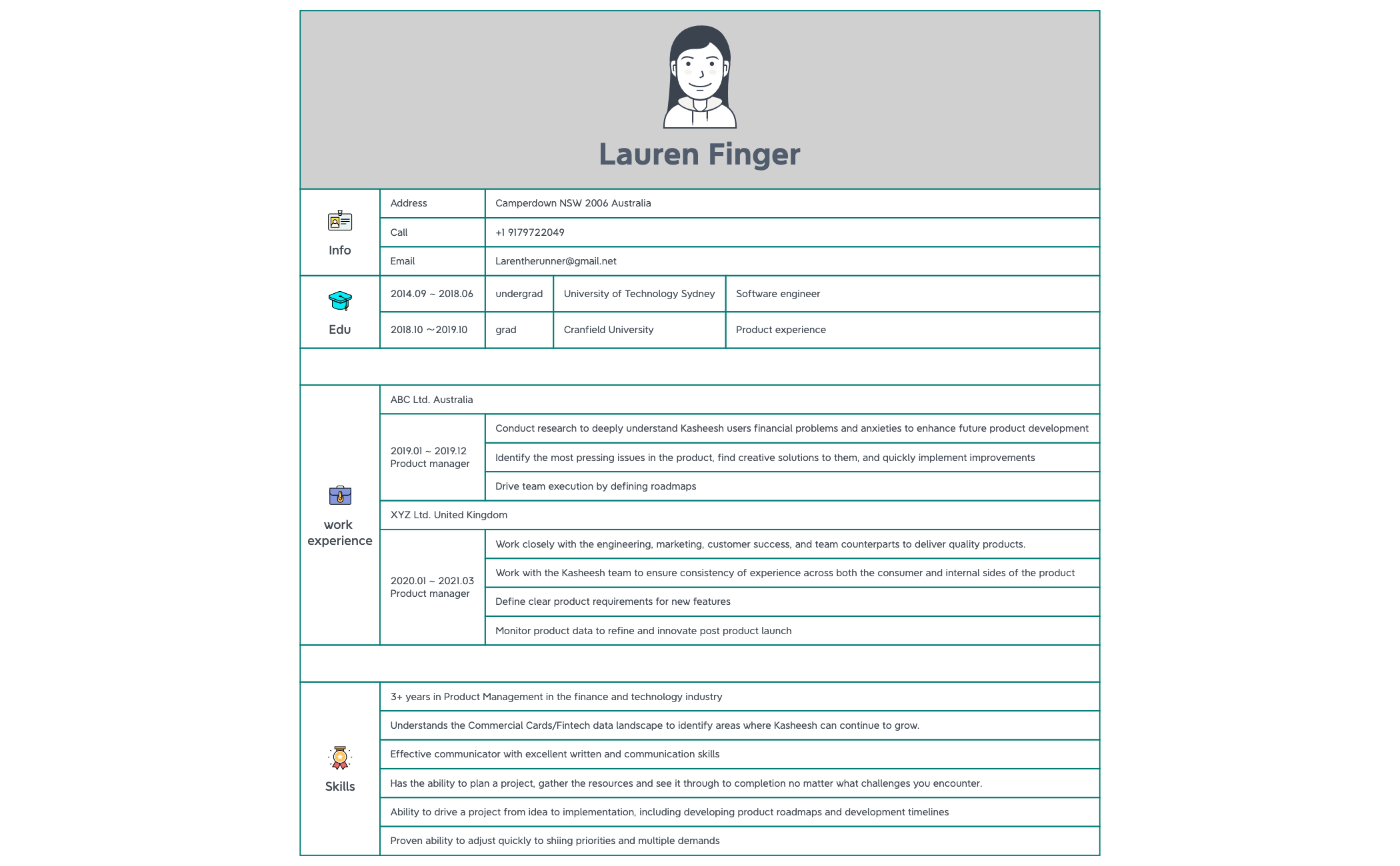 Resume.xmind preview 1