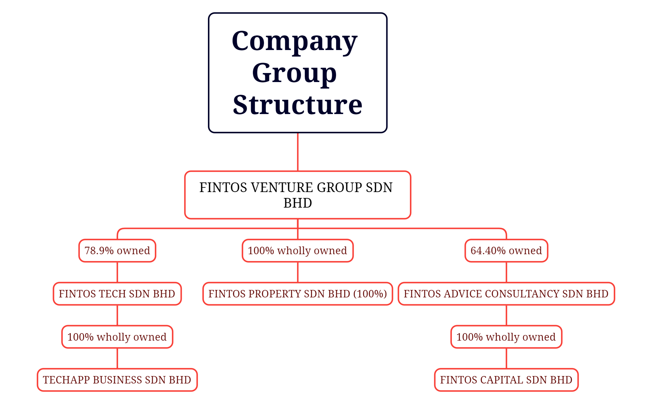 Company Group Structure - XMind Template