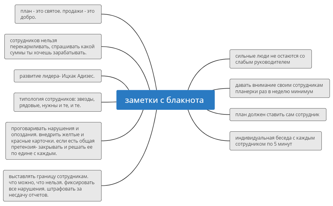 заметки с блакнота 4 - XMind Template