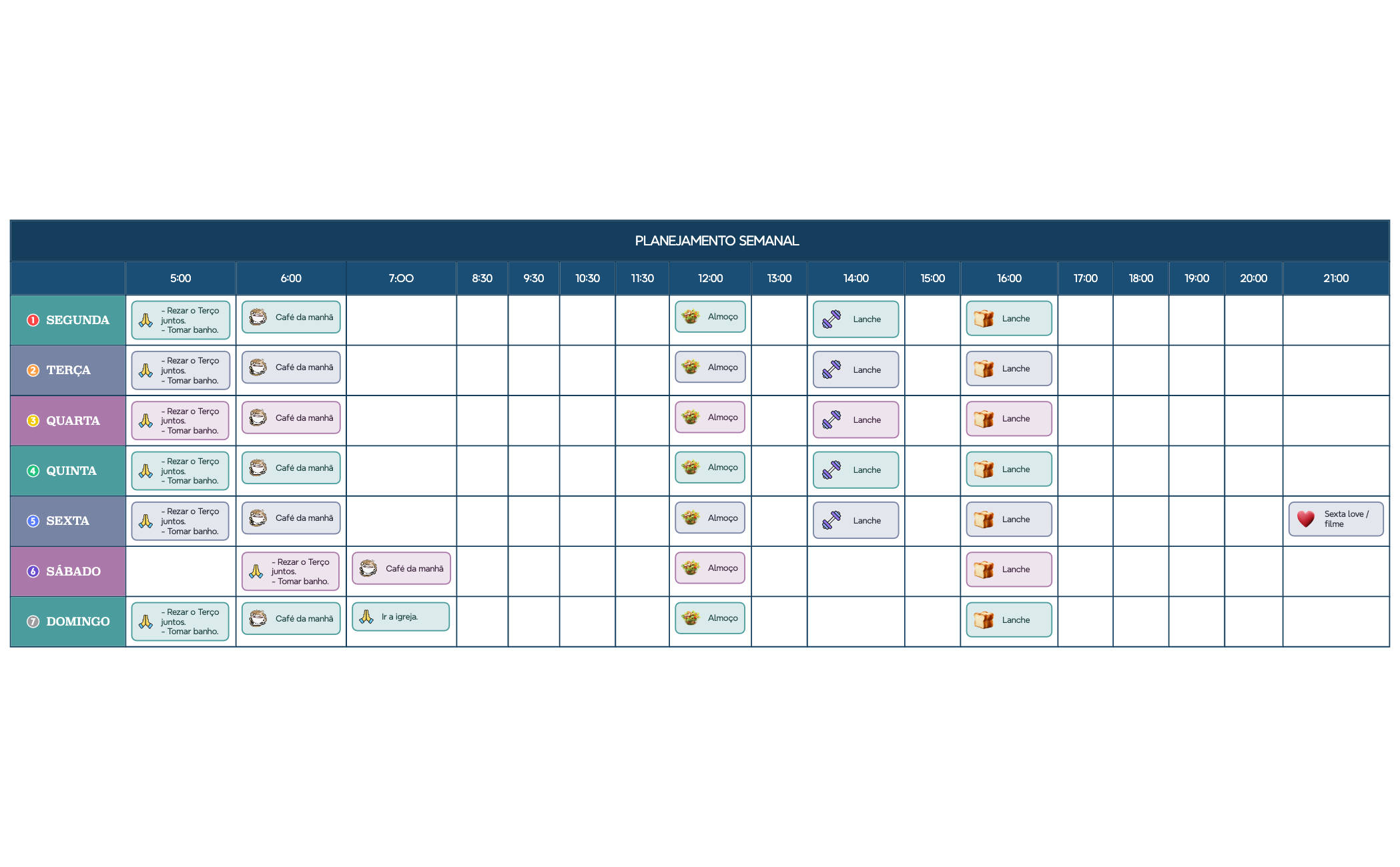 Class Schedule preview 1