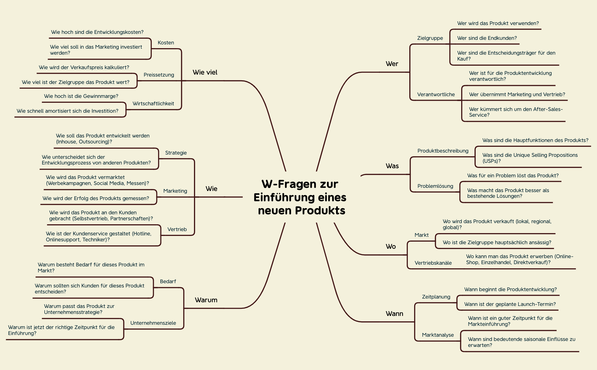 W-Fragen zur Einführung eines neuen Produkts preview 1