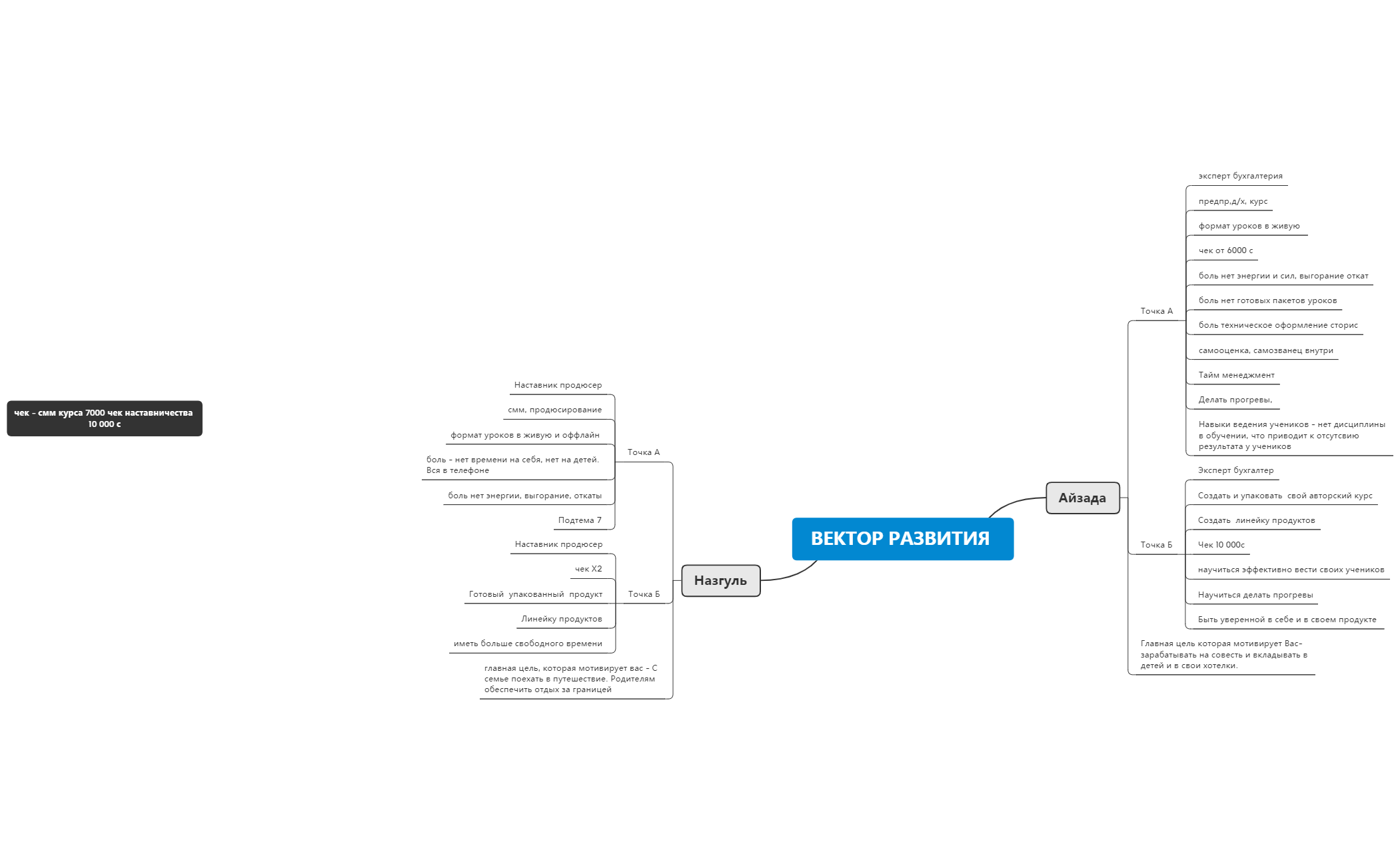 вектор развития PRO - XMind Template