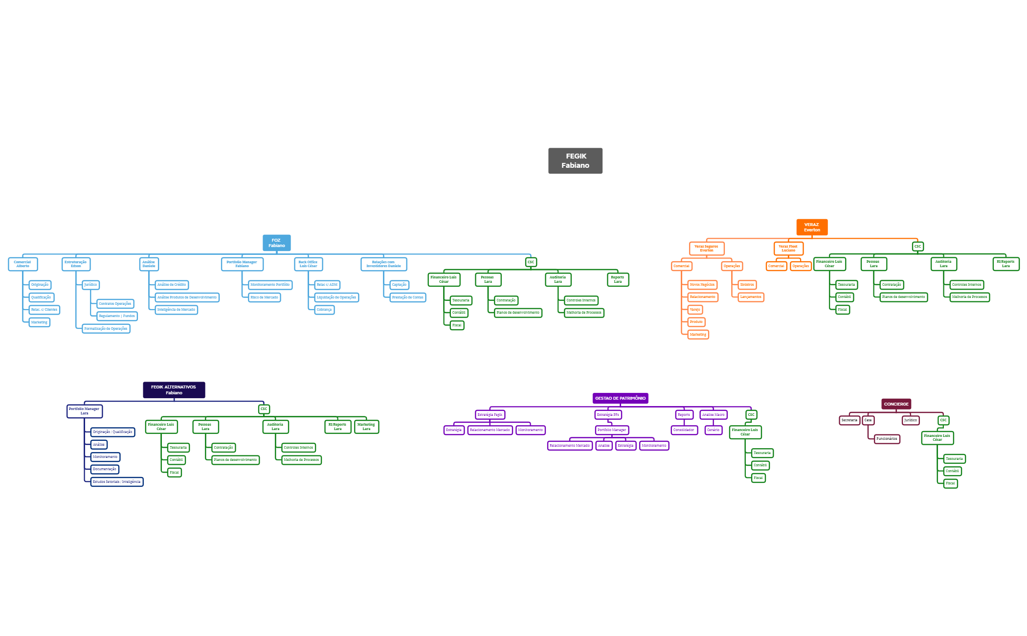 Company Structure (1) - XMind Template