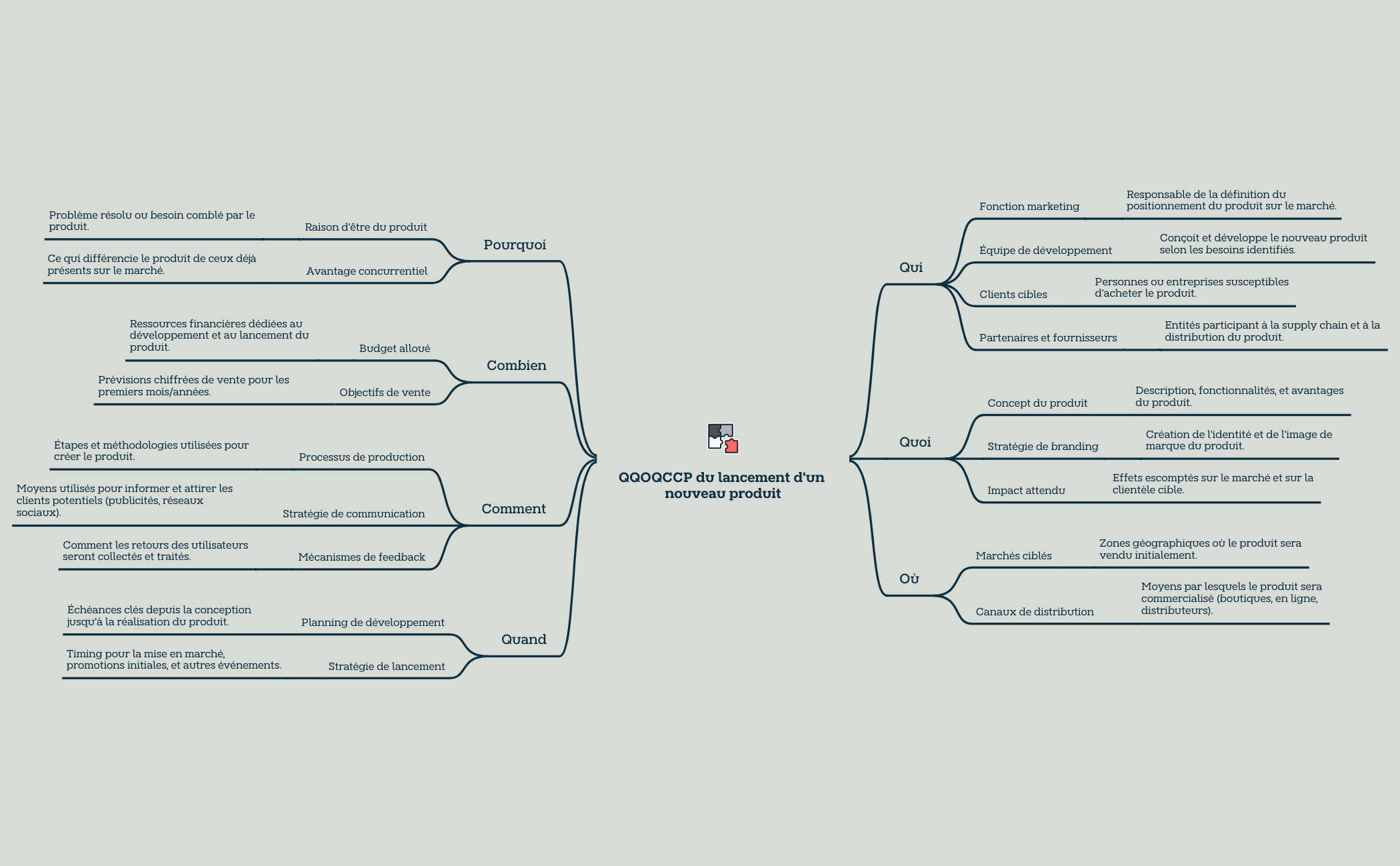 Analyse détaillée QQOQCCP du lancement d'un nouveau produit preview 1