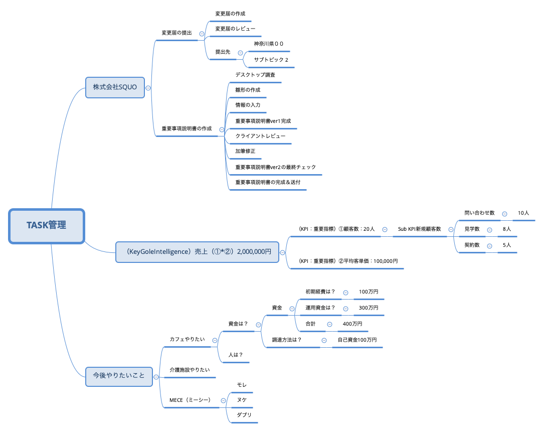 TASK管理 - XMind Template