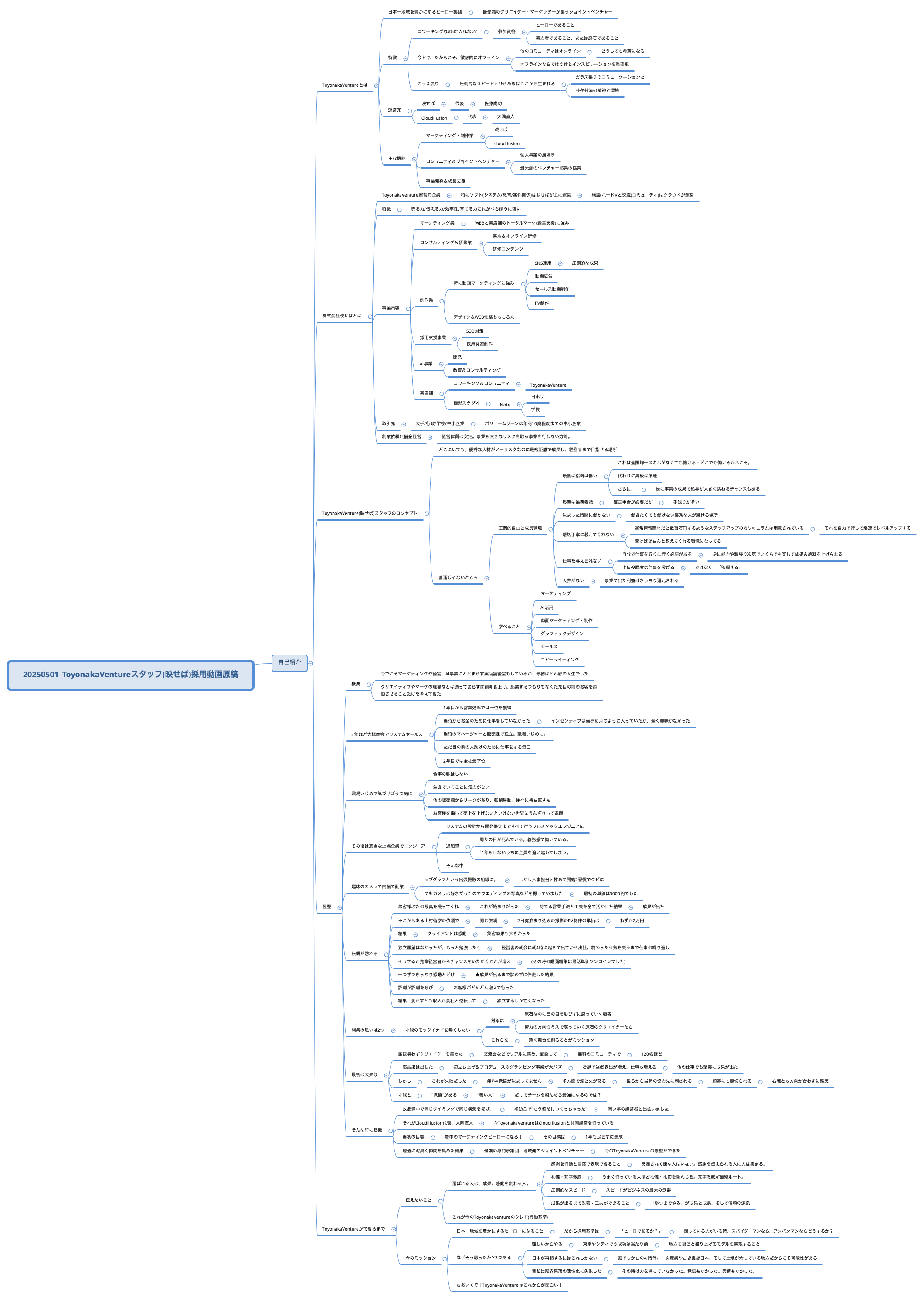 20250501_ToyonakaVentureスタッフ(映せば)採用動画原稿 preview 1