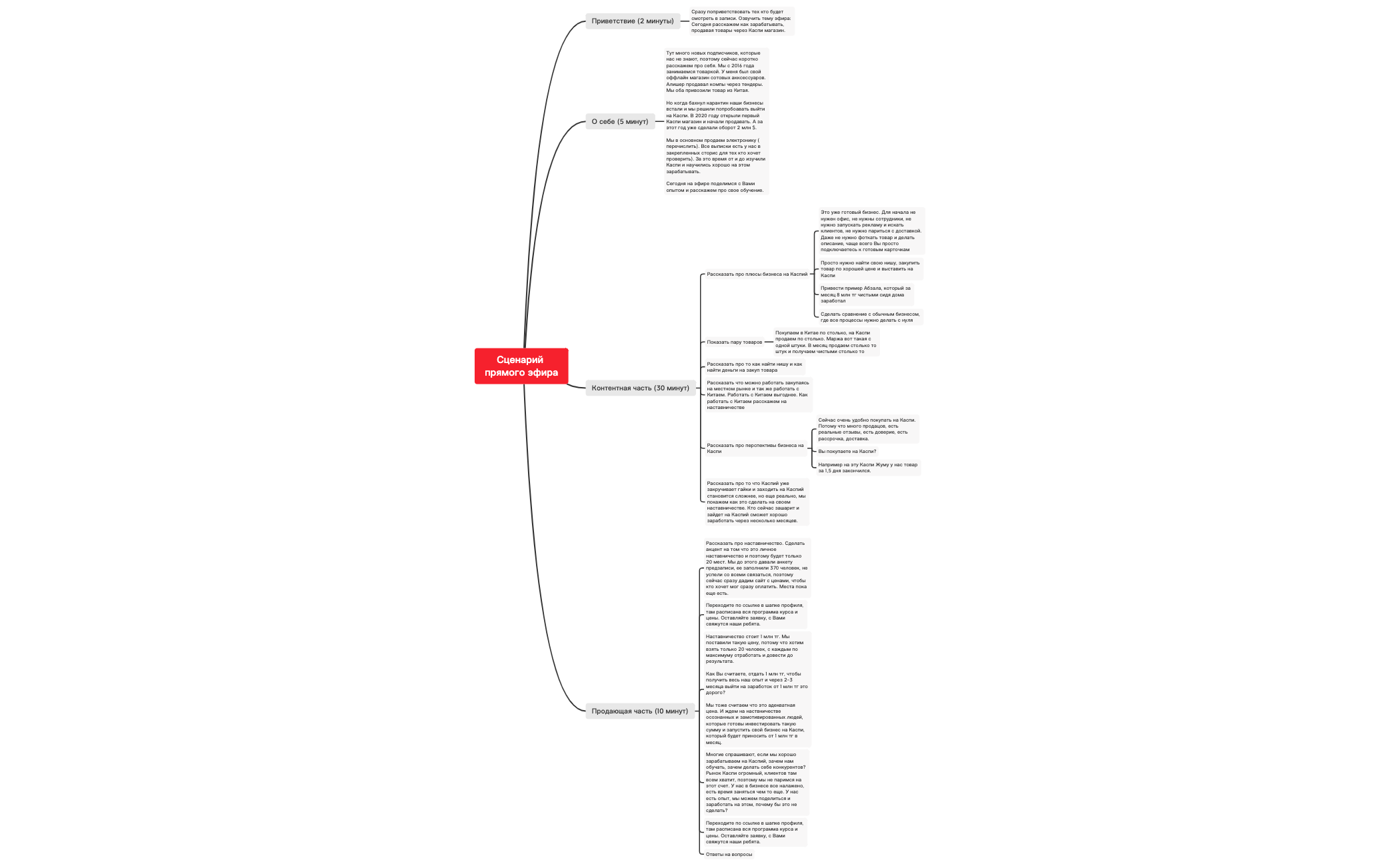 Сценарий эфира preview 1