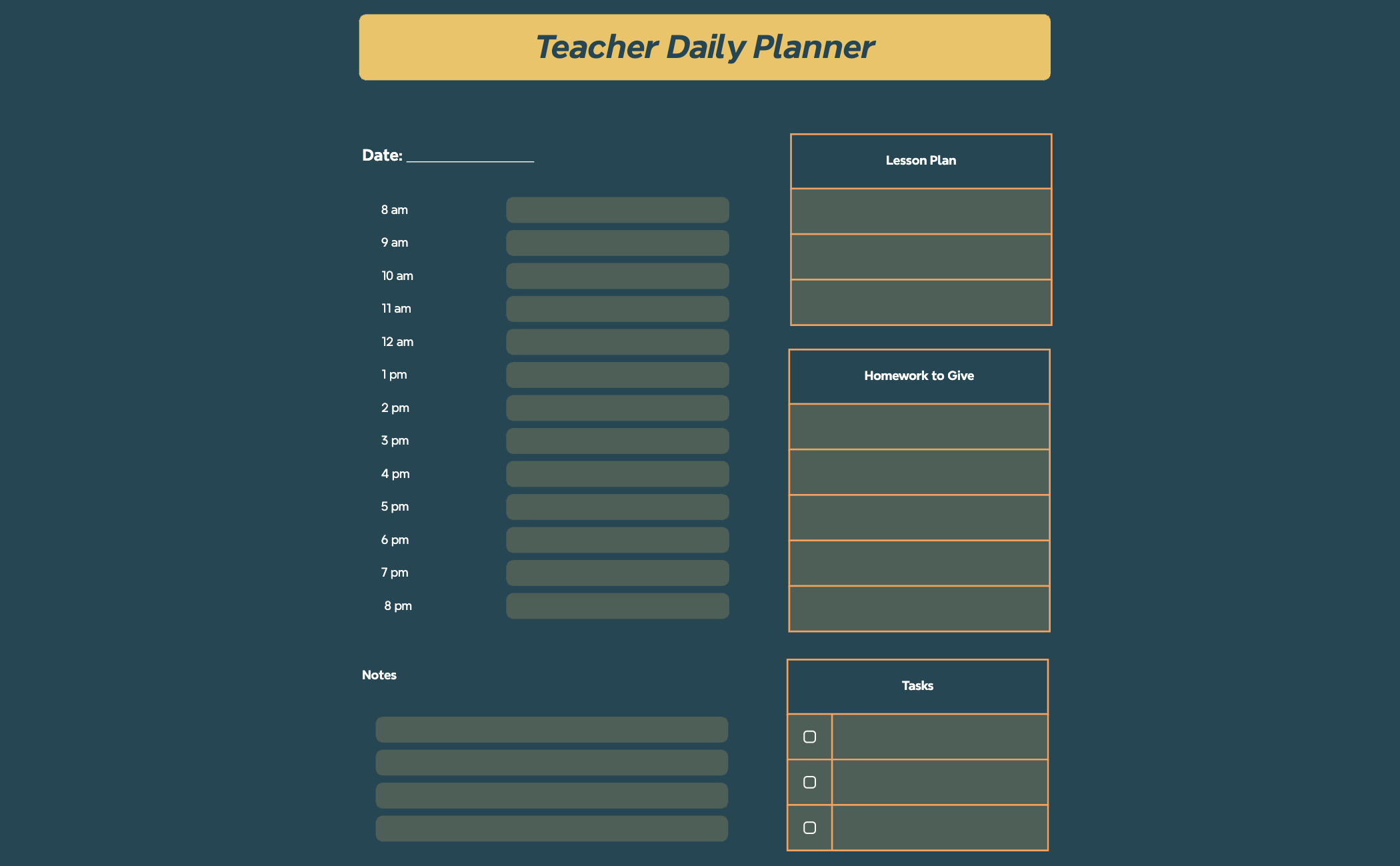 Daily Schedule preview 1
