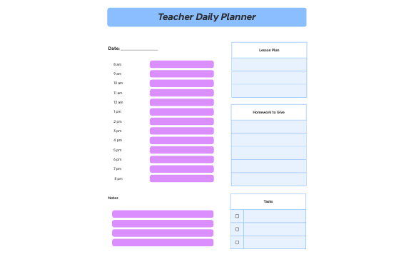 Copy of Copy of Teacher Daily Planner preview 1