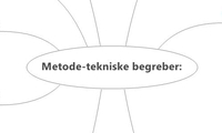 Metode-tekniske begreber: