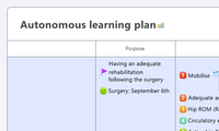 Autonomous learning plan