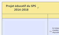 Projet éducatif du SPS 2014-2018