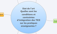 Etat de l’art
Quelles sont les conditions et contraintes d'intégration des TICE sur les pratiques enseignantes ?
