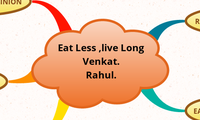 Eat less ,Live long venkat. rahul.