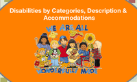 Disabilities by Categories, Description & Accommodations