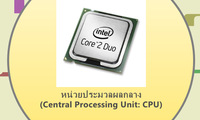 หน่วยประมวลผลกลาง 
(Central Processing Unit: CPU)