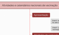 Atividades e calendários nacionais de vacinação