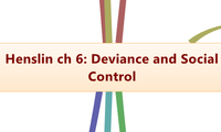 Henslin ch 6: Deviance and Social Control