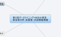 第５回データマイニング+WEB＠東京
参加者の声・改善策・次回開催情報