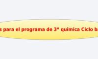 ideas para el programa de 3° química Ciclo básico
