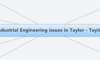 Industrial Engineering issues in Taylor - Taylor