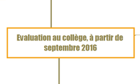 Evaluation au collège, à partir de septembre 2016