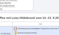 Treffen mit Luiza Hildebrand vom 14.-15. 9.2011