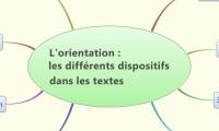 L'orientation : 
les différents dispositifs
 dans les textes