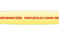 PROPUESTA DE TRASNFORMACIÓN:  PORTAFOLIO COMO PROCESO DE APRENDIZAJE