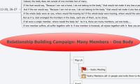 Relationship Building Campaign: Many Members - One Body