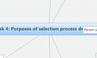 Task 4: Purposes of selection process documents