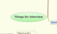 Things for interview