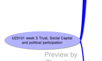 U23101 week 5 Trust, Social Capital and political participation
