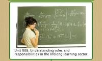 Unit 008: Understanding roles and responsibilities in the lifelong learning sector
