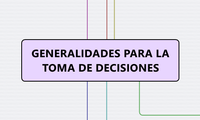 GENERALIDADES PARA LA TOMA DE DECISIONES