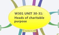 W301 UNIT 30-31: Heads of charitable purpose
