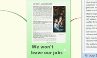We won't leave our jobs