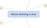 Whose thinking is that