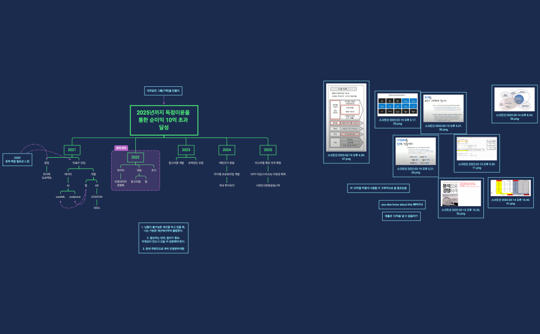2025년까지 독점이윤을 통한 순이익 10억 초과 달성