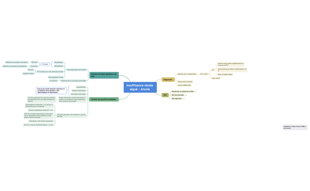 Insuffisance rénale aiguë - Anurie .xmind