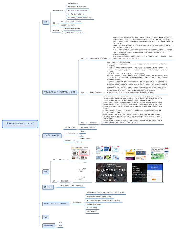 集めるんセミナーアジェンダ
