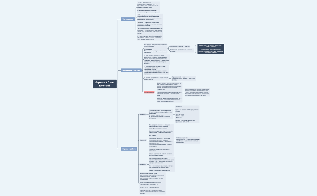  План действий : Ларисса 
