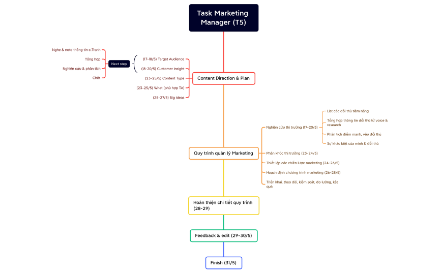Task Marketing Manager (T5)