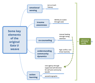 Some key elements of the original Gaia U weave