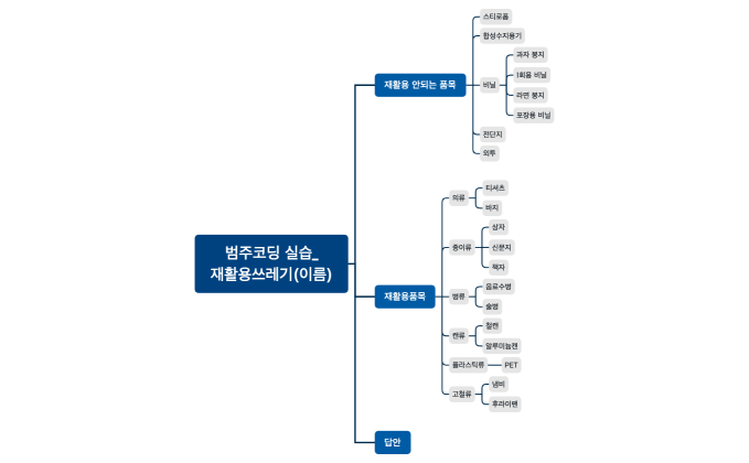 범주코딩 실습_재활용쓰레기(황인다).xmind