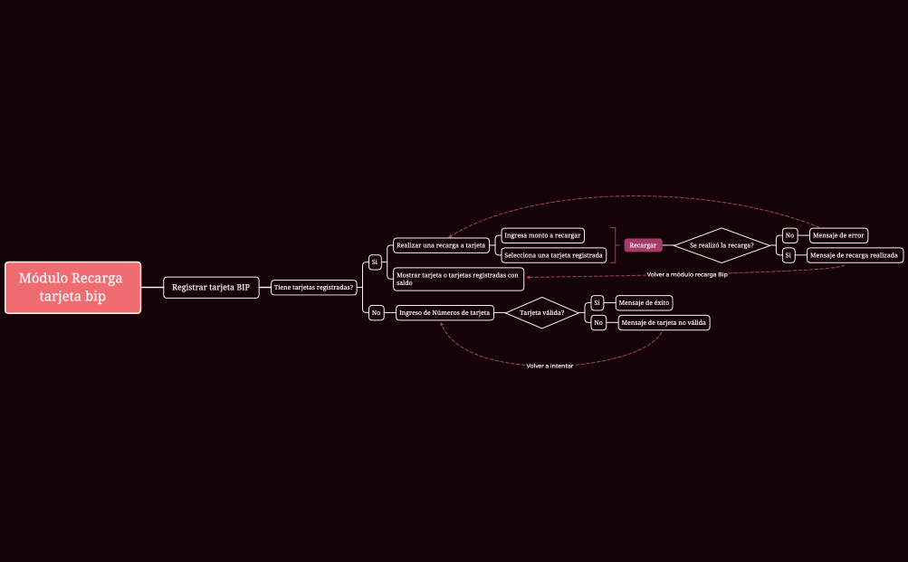 Módulo Recarga tarjeta bip