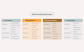 Strategy and Plan Collaboration - Client Transformation Project