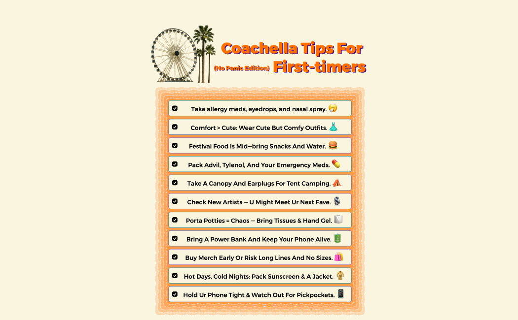 Coachella Tips