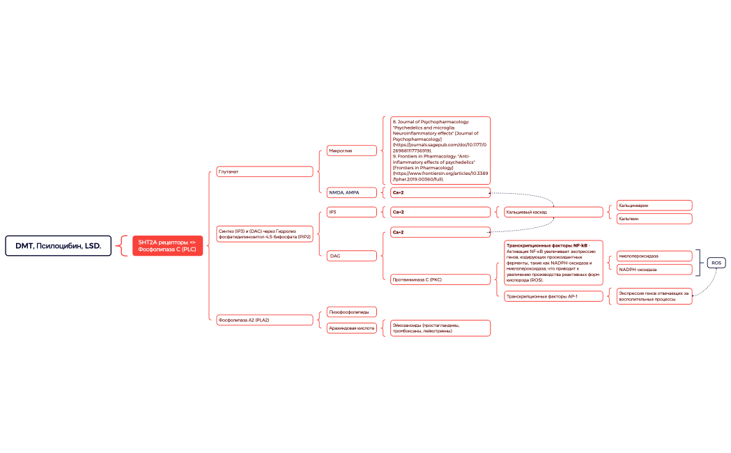 DMT, Псилоцибин, LSD.